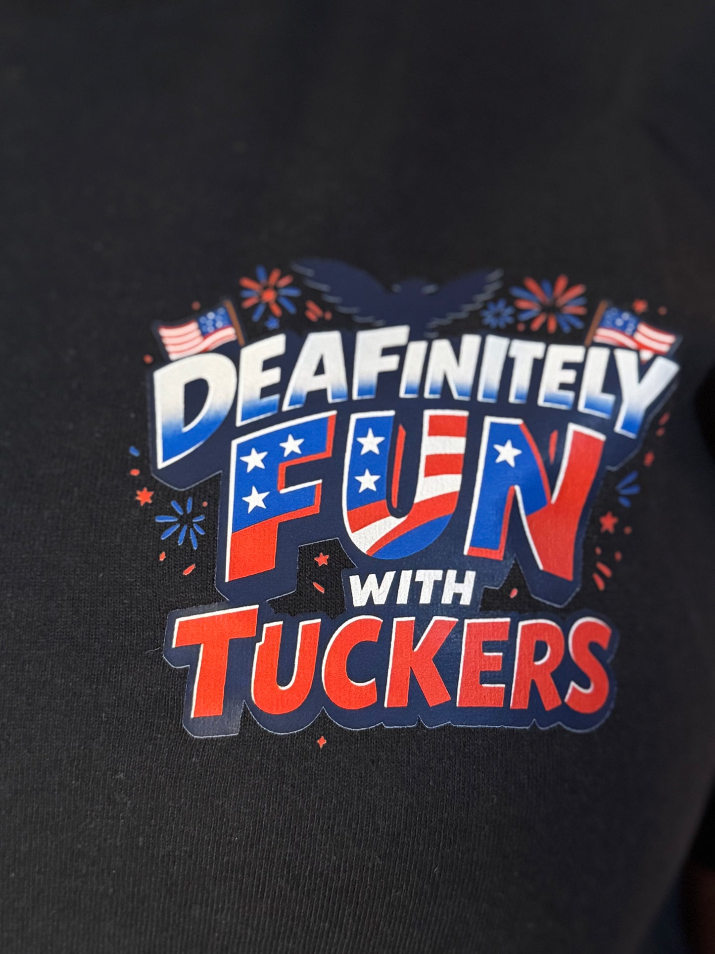 Black- USA Flag Family T-Shirt