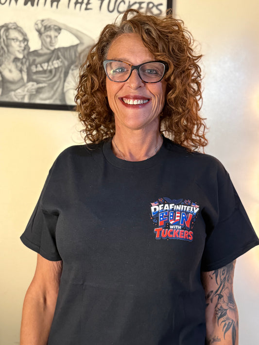 Black- USA Flag Family T-Shirt