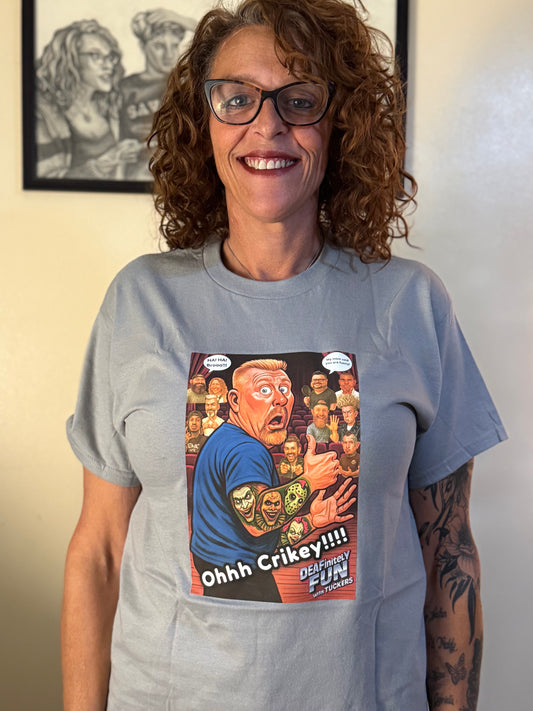 Gray Ohhh Crikey with content creators T-Shirt