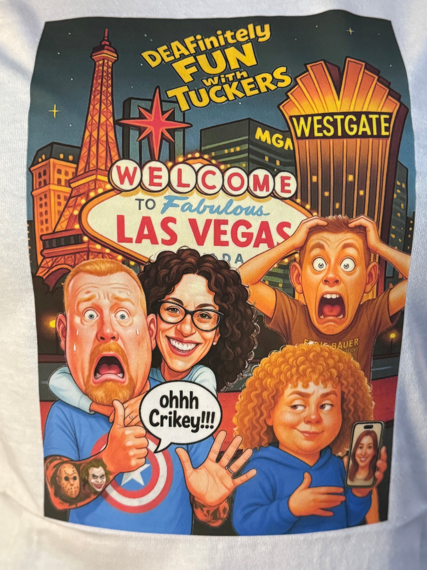 White Las Vegas T-Shirt