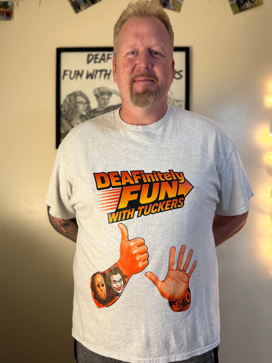 Gray Ohhh CRIKEY with hands and more T-Shirt